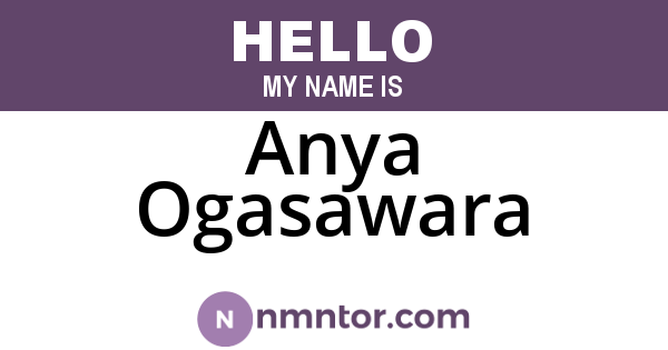 Anya Ogasawara