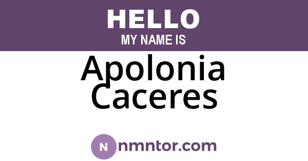 Apolonia Caceres