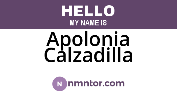 Apolonia Calzadilla