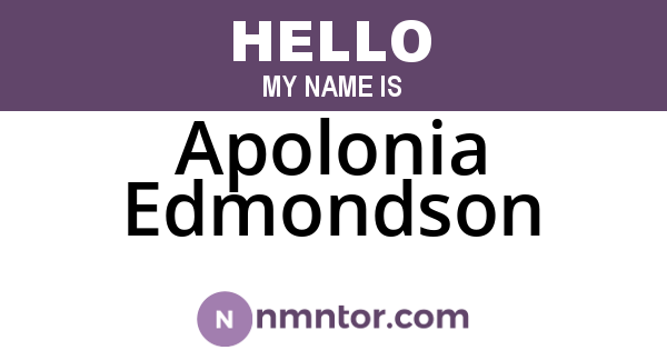 Apolonia Edmondson