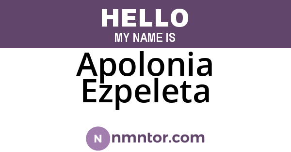 Apolonia Ezpeleta