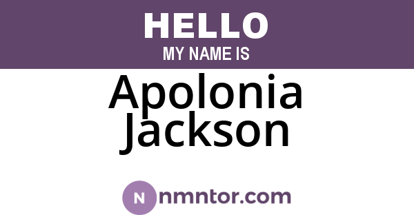 Apolonia Jackson