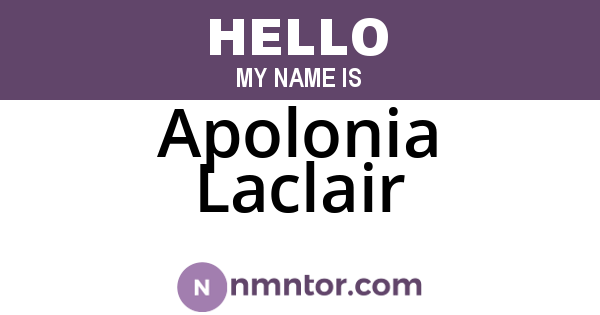 Apolonia Laclair