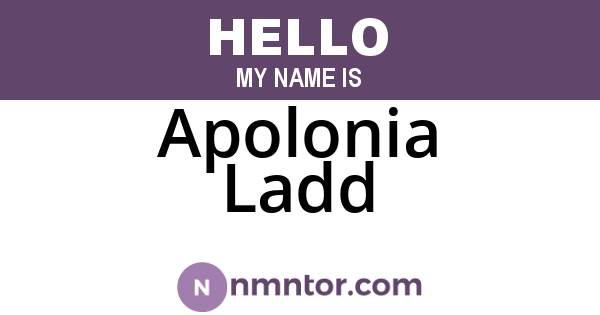 Apolonia Ladd