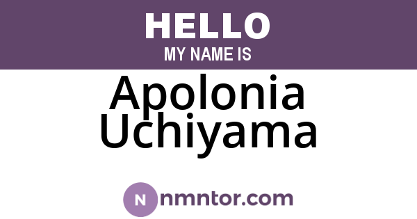 Apolonia Uchiyama