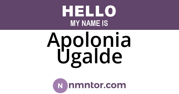 Apolonia Ugalde