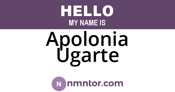 Apolonia Ugarte