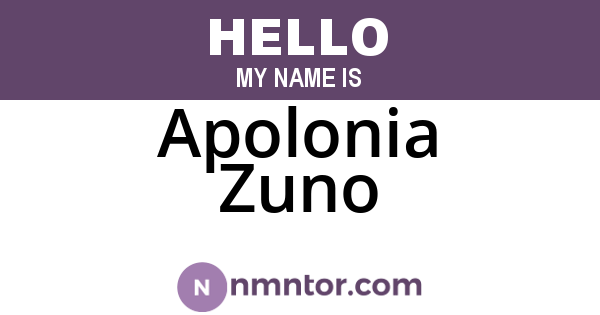 Apolonia Zuno