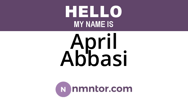 April Abbasi