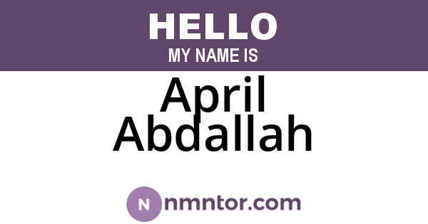 April Abdallah