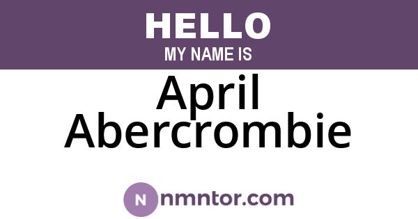 April Abercrombie