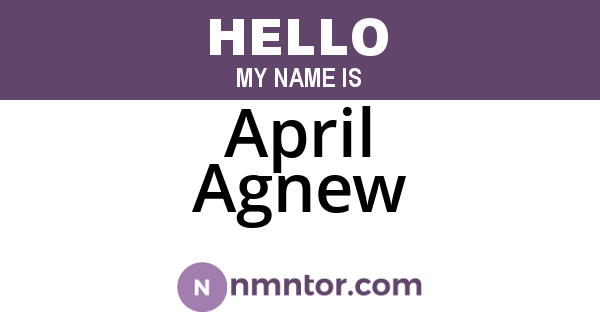 April Agnew