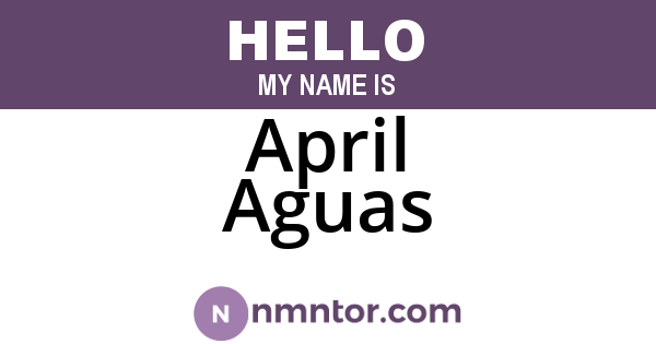 April Aguas