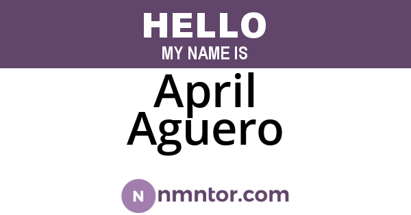 April Aguero