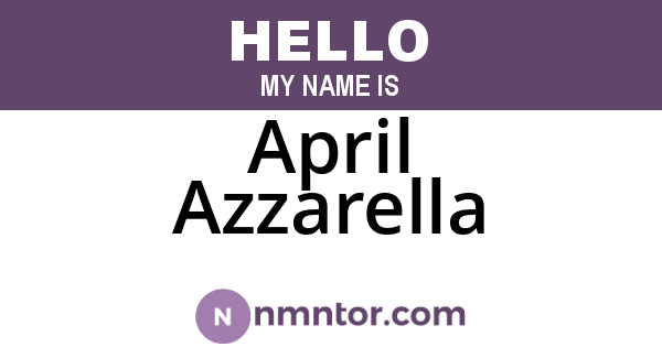 April Azzarella