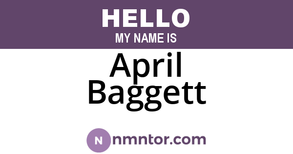 April Baggett