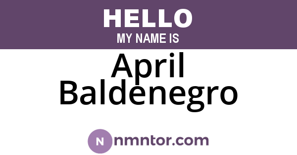 April Baldenegro