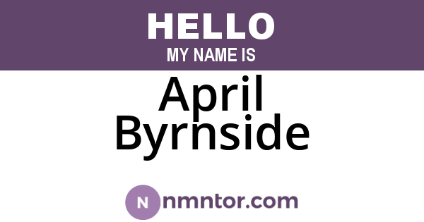 April Byrnside