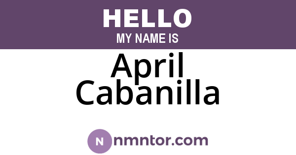 April Cabanilla