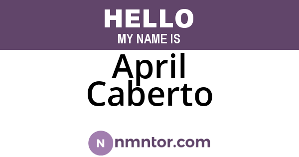 April Caberto