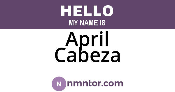 April Cabeza