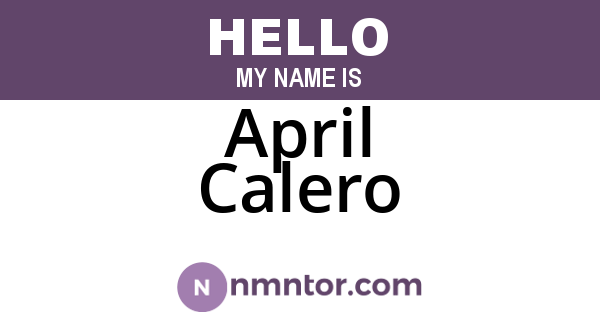 April Calero