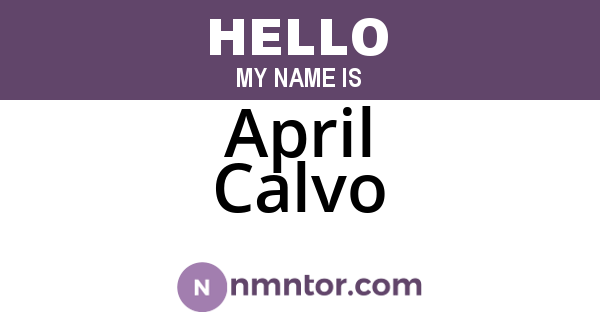 April Calvo