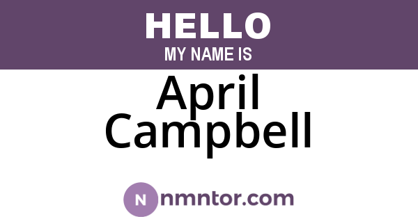April Campbell