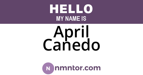 April Canedo