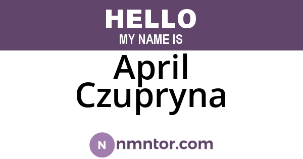 April Czupryna