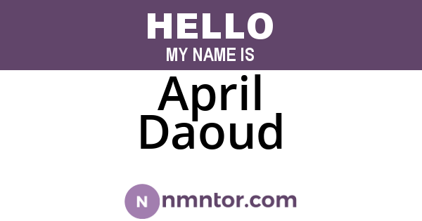 April Daoud