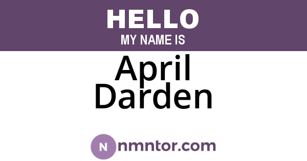 April Darden