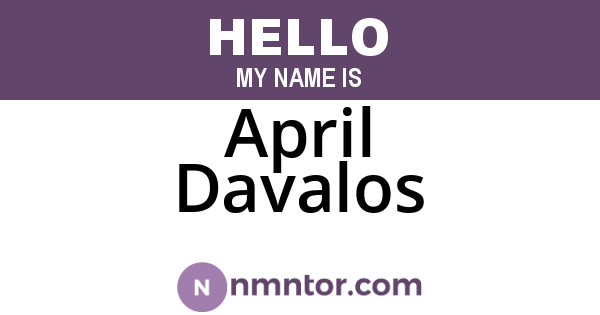 April Davalos