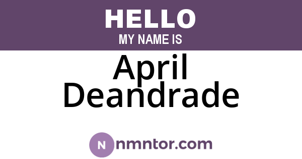 April Deandrade