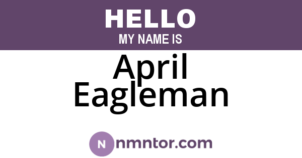 April Eagleman