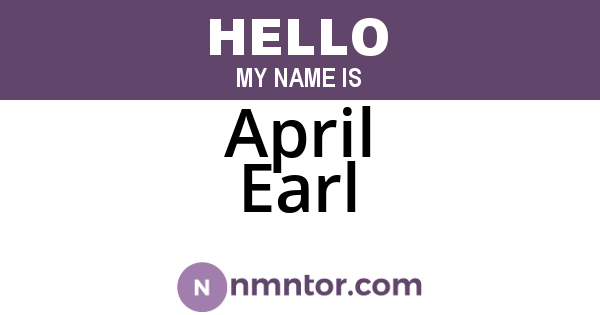 April Earl