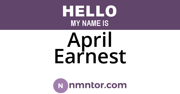April Earnest