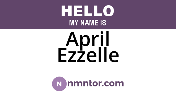 April Ezzelle