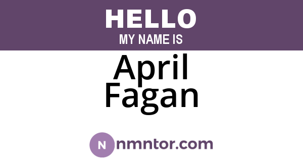 April Fagan