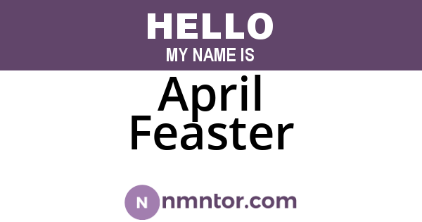April Feaster