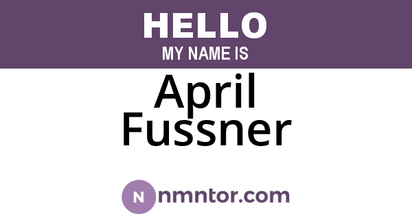 April Fussner