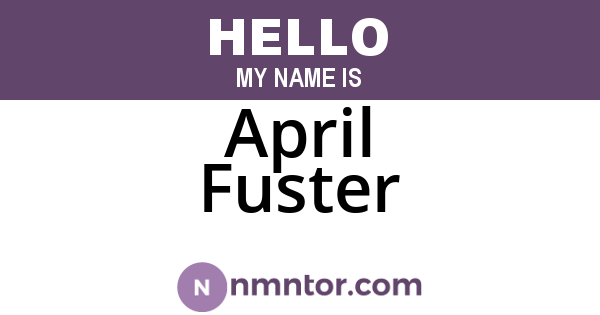 April Fuster