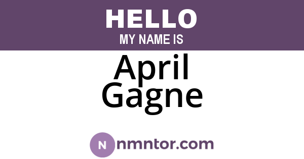 April Gagne