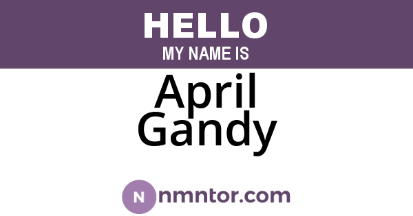 April Gandy
