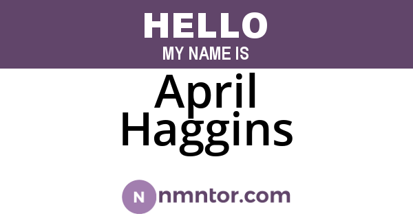 April Haggins