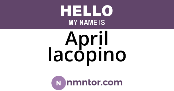 April Iacopino