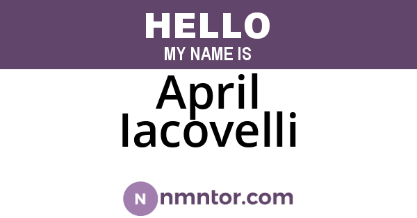 April Iacovelli