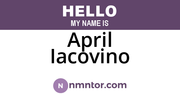April Iacovino