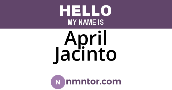 April Jacinto