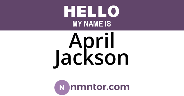 April Jackson